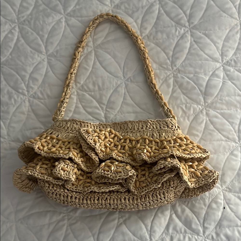Zara Tan Shoulder Bag with Elegant Design